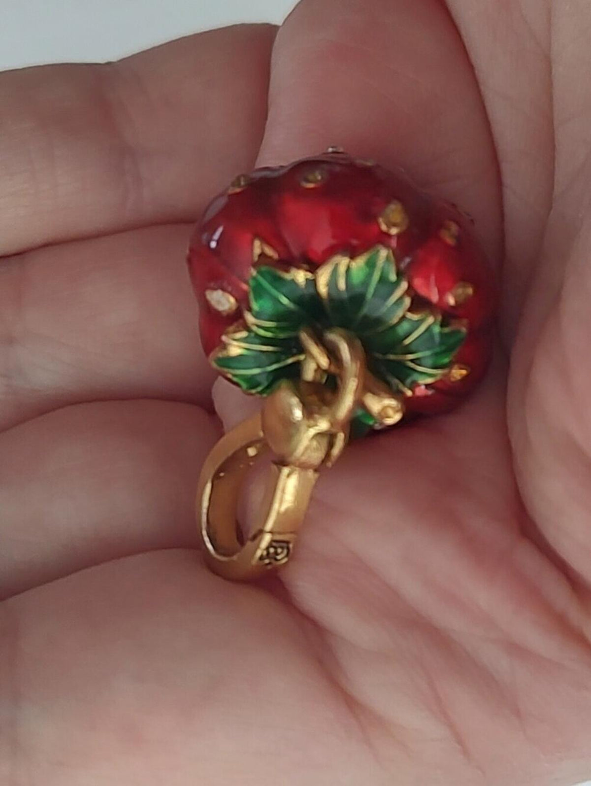 Vintage Juicy Couture Strawberry Charm 1 inch