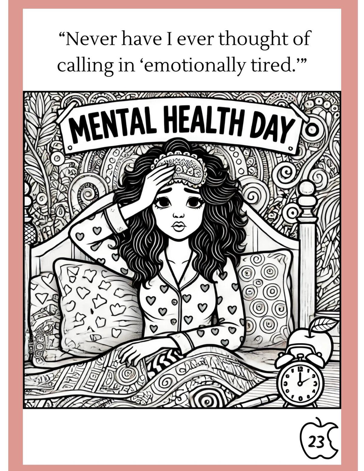 Inside the Teacher's Mind | Funny Teacher Coloring Book