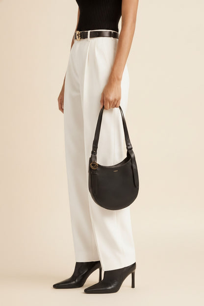 NWT Coperni Mini Hobo Belt Bag Black Smooth Leather Crescent Shoulder  Authentic