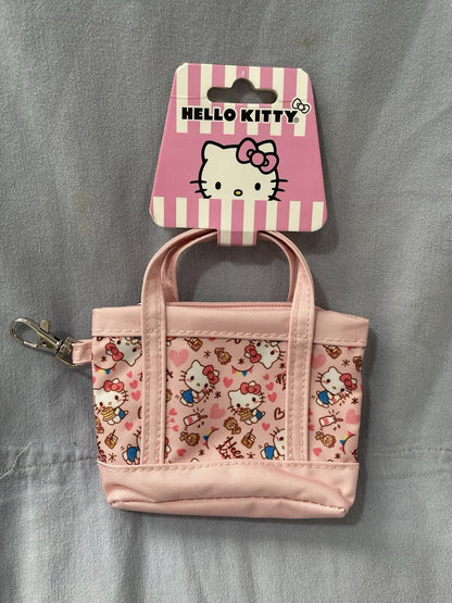 NEW Sanrio Hello Kitty Pink Mini Purse Crossbody Bag Mini Tote Hello Kitty Bear