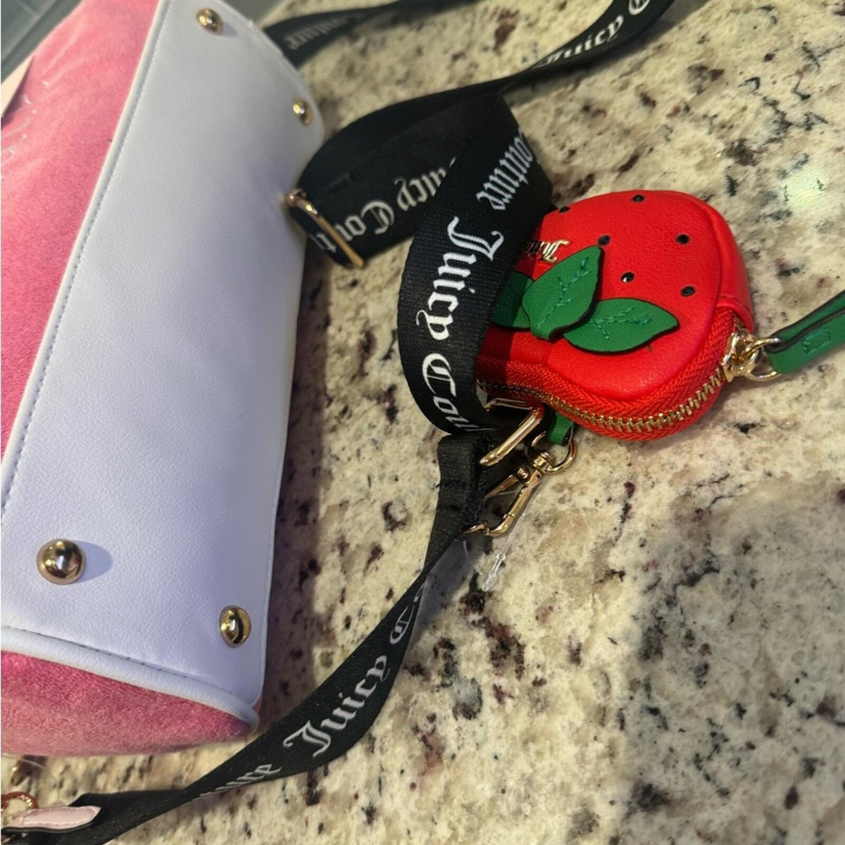 Exclusive Juicy Couture sweet and juicy 🍓🍓🍓bag w/ Strawberry Coin Purse