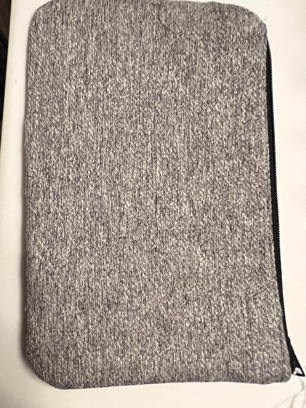 Handmade Elephant Zipper Clutch Gray Fabric Wildlife Makeup Pouch 10x6