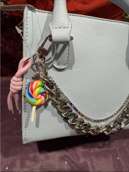 lavender Steve Madden Lavender Women’s Mini Top-Handle Bag with Chain