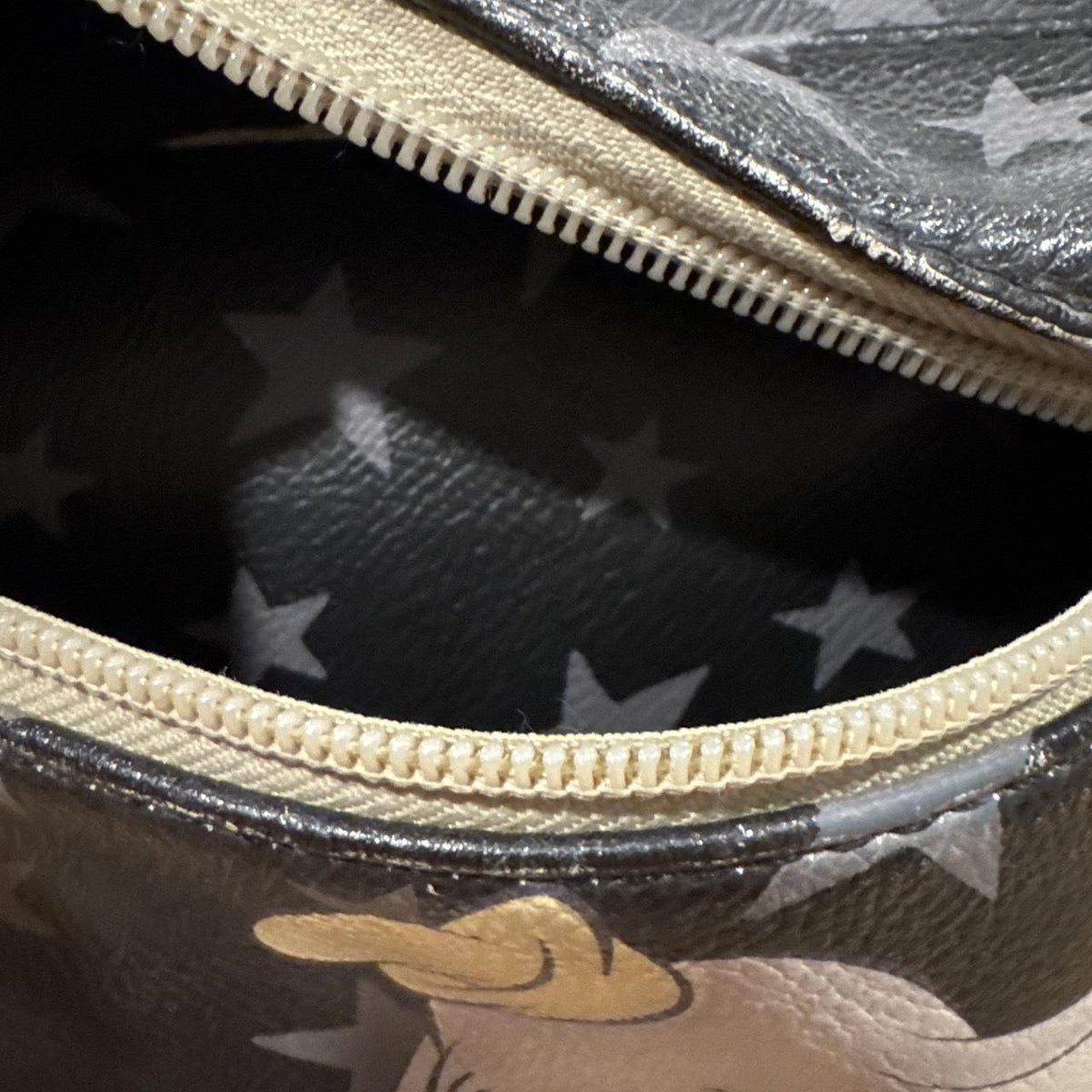 Loungefly Disney Dumbo Mini Backpack Black Gold Faux Leather