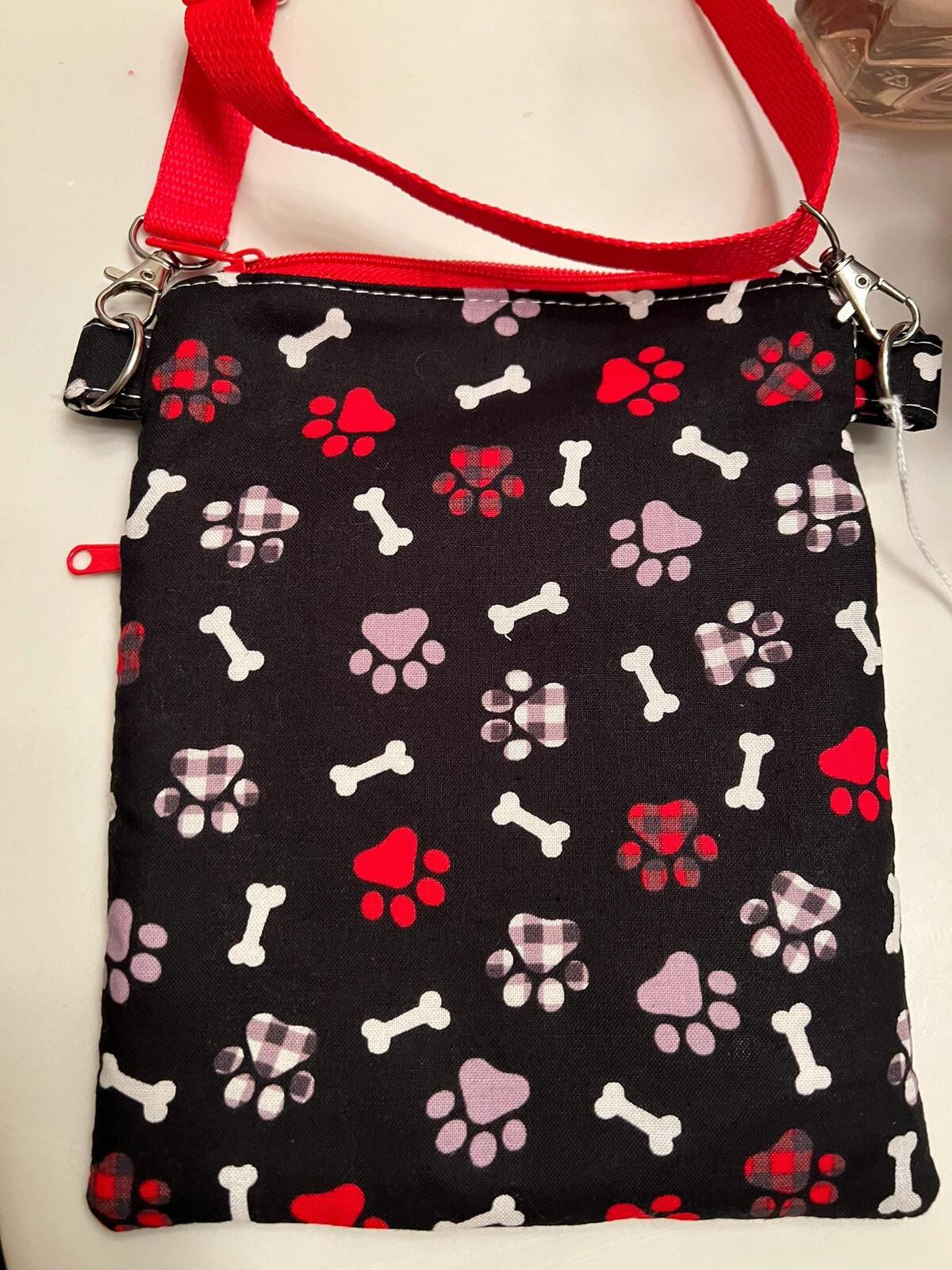 Handmade Dog Walker Crossbody Treat & Poop Bag Holder NWOT