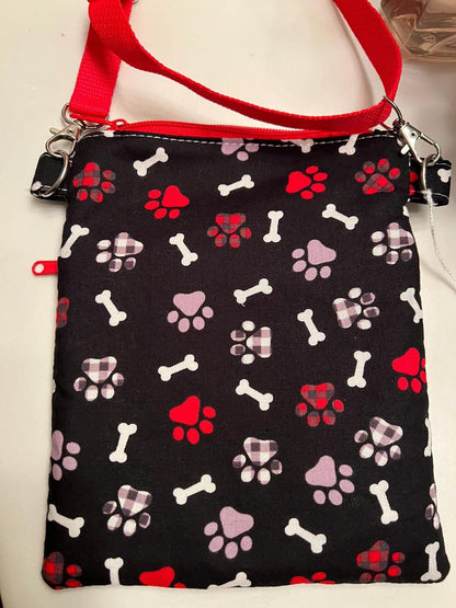 Handmade Dog Walker Crossbody Treat & Poop Bag Holder NWOT