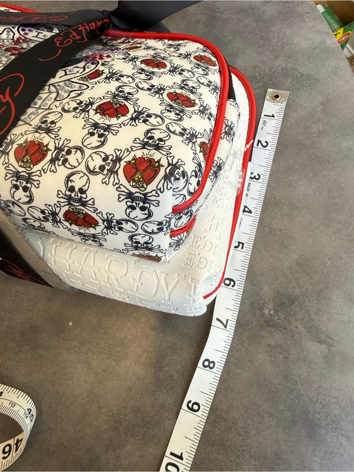 Ed Hardy "Love Kills Slowly" White Tattoo Graphic 2-Piece Bag Set