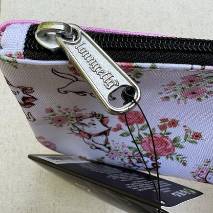 Loungefly Disney Aristocats Marie Floral Zip Around Wallet NWT