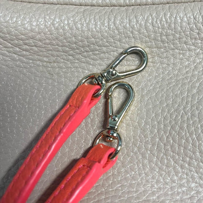 Kate Spade Fairmount Square Monday Taupe Coral Crossbody Bag Purse
