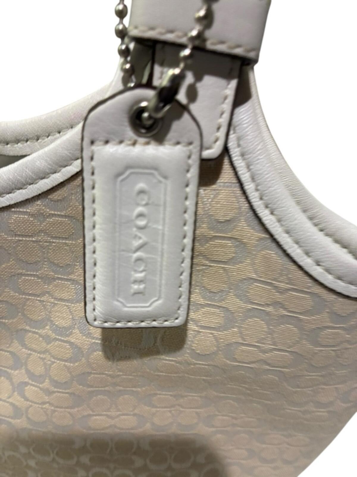 Vintage Coach Soho Mini Signature Canvas and Leather Shoulder Bag