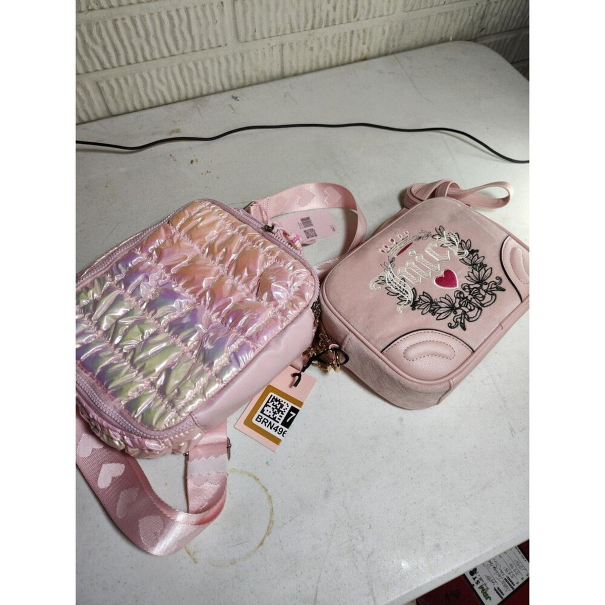 Juicy Couture Pink Crossbody Bag Bundle - 2 Small Bags