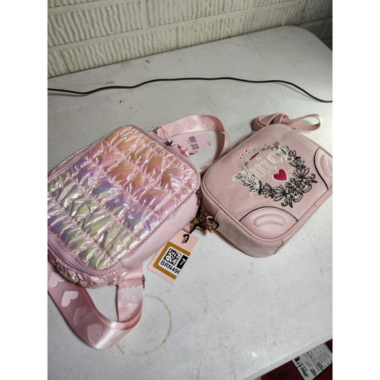 Juicy Couture Pink Crossbody Bag Bundle - 2 Small Bags