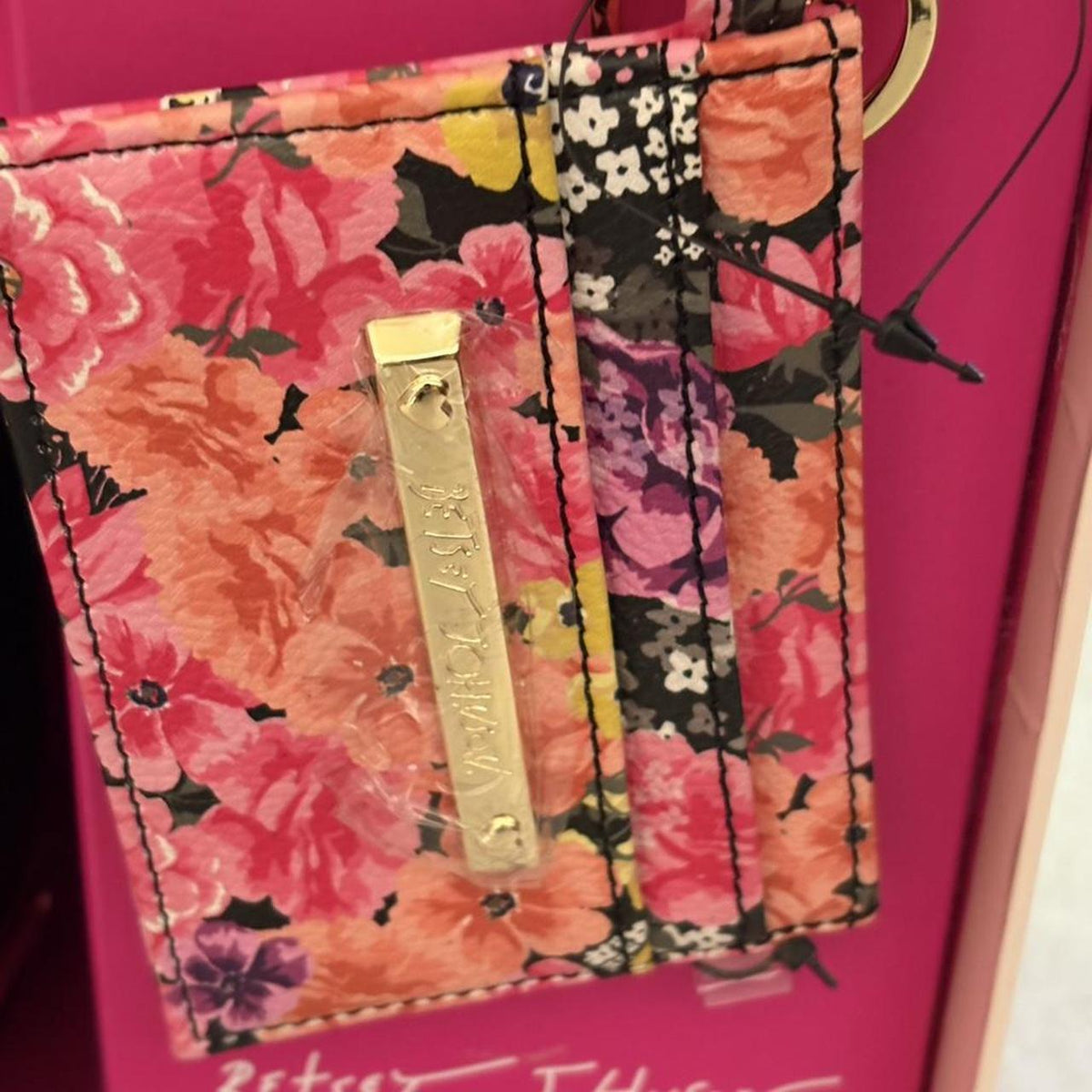 Betsey Johnson Puppy Dog Mini Backpack & Floral Card Case 2pc Gift Box Set NIB