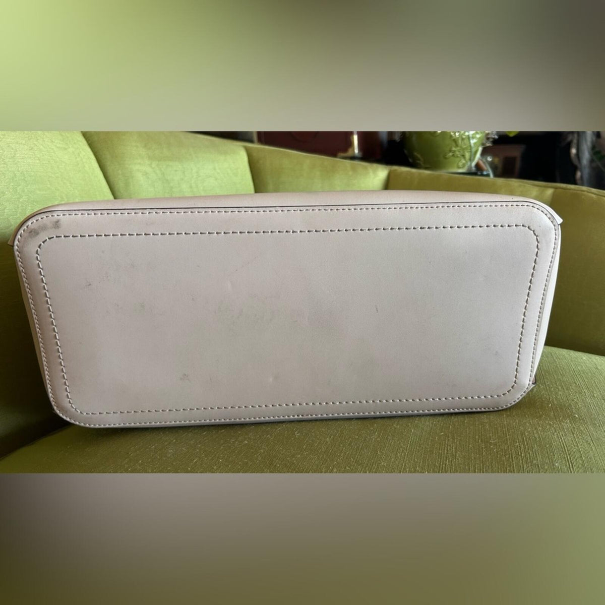 Michael Kors Large Beige and Cream Tote Shoulder Bag with Gold Studs
