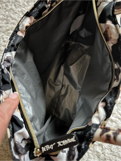 Betsey Johnson Insulated French Bulldog Print Tote with Matching Wallet