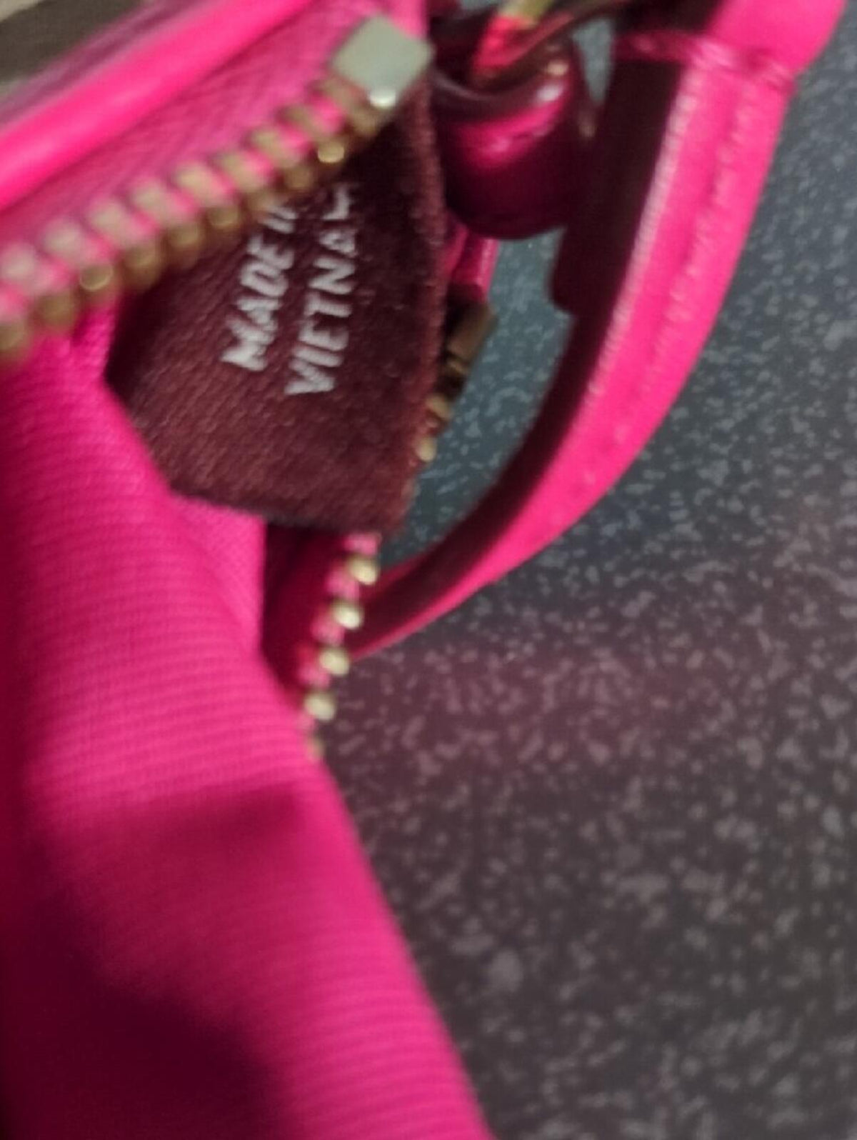 Coach Brown and Pink Signature Wristlet