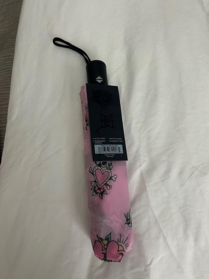 Ed Hardy Death Before Dishonor Compact Umbrella NWT