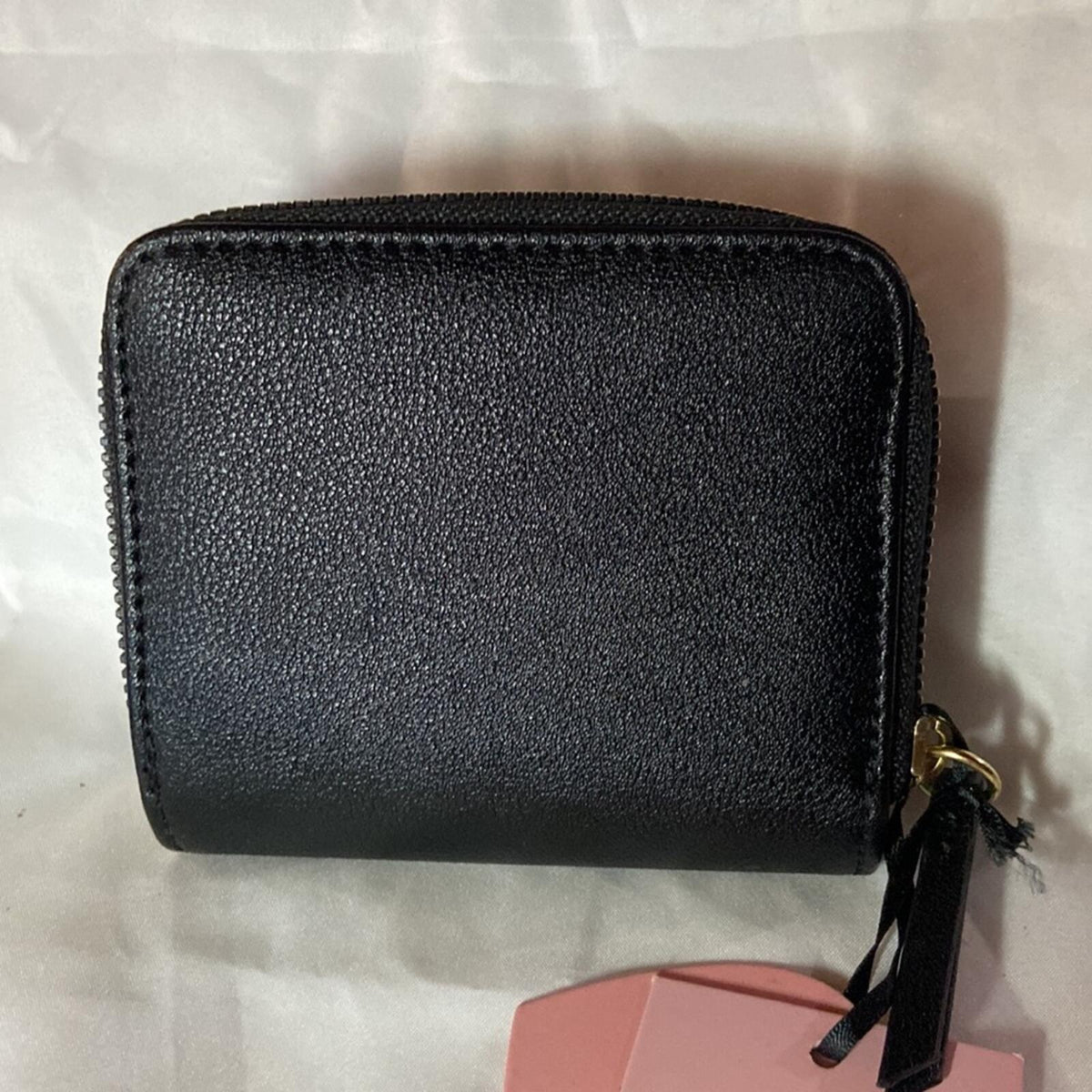 Juicy Couture Black Zip Around Wallet with Gold Bow Accent - New with Tags
