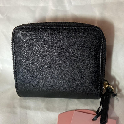 Juicy Couture Black Zip Around Wallet with Gold Bow Accent - New with Tags