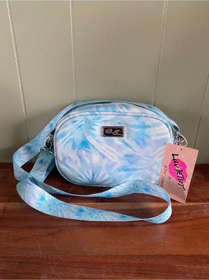 Betsey Johnson Blue Tie-Dye Crossbody Bag nwt