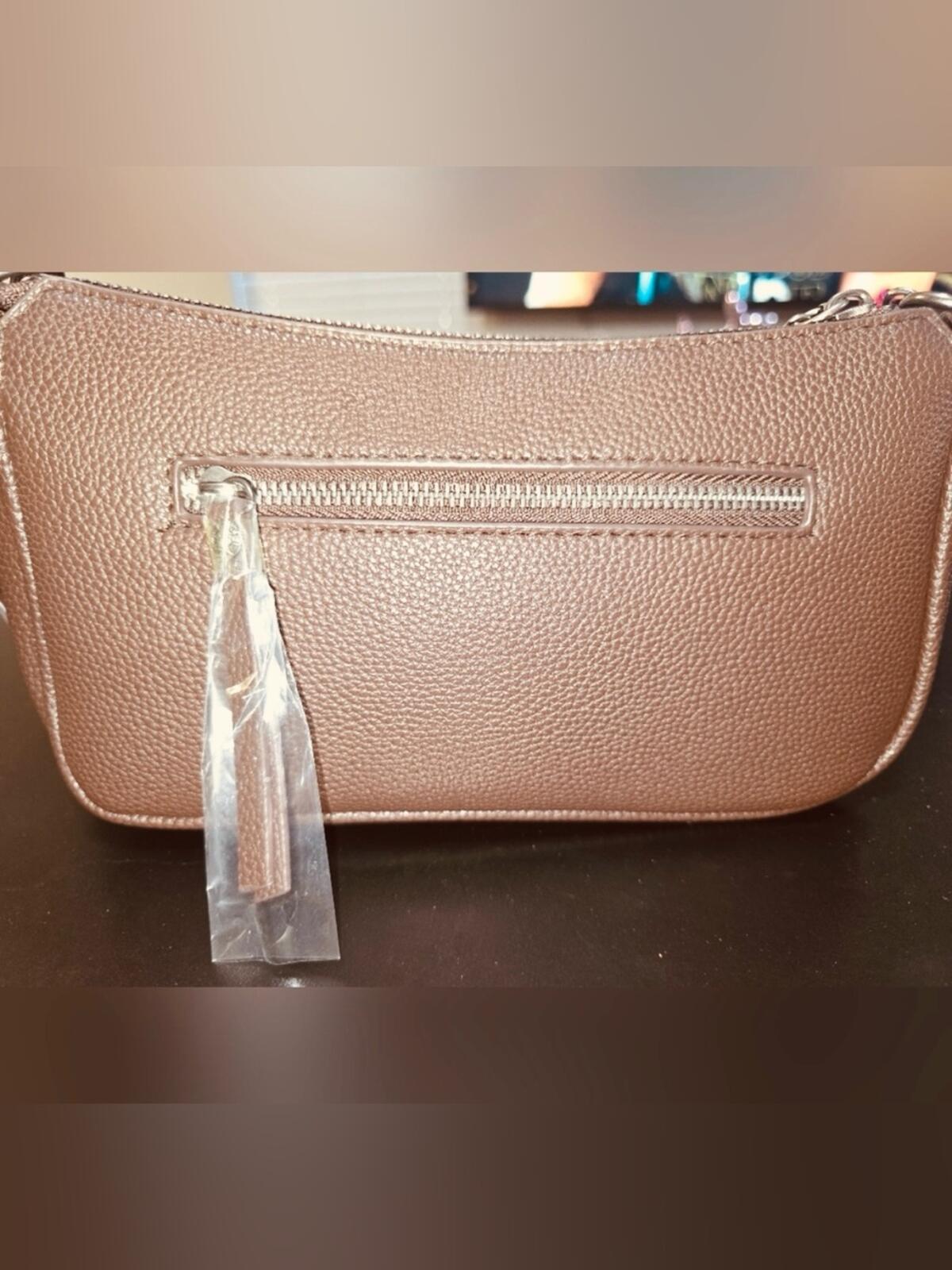 Ed Hardy Chocolate Brown Charm Crossbody Bag NWT