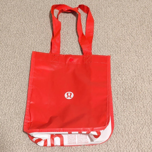 lululemon athletica Red Reusable Tote Bag - Stylish Everyday Shoulder Bag