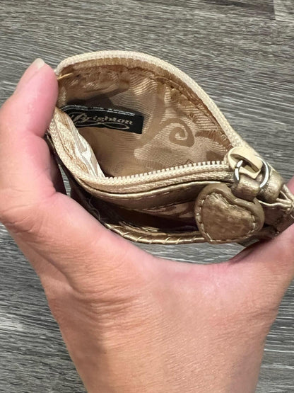 Brighton Gold Tone Card Wallet & Coin Pouch for Women