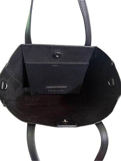 Steve Madden Black Faux Leather Tote Bag