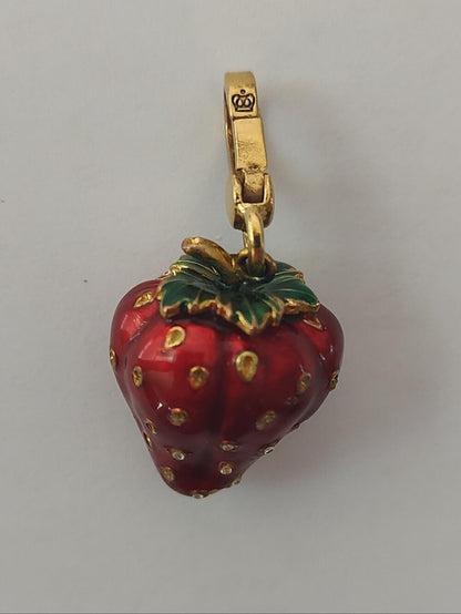 Vintage Juicy Couture Strawberry Charm 1 inch