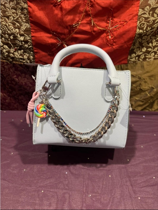 lavender Steve Madden Lavender Women’s Mini Top-Handle Bag with Chain
