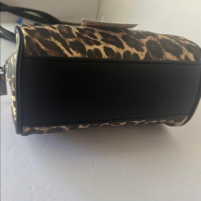 NWTRare Luv Betsey Johnson Leopard Print Mini Barrel Bag