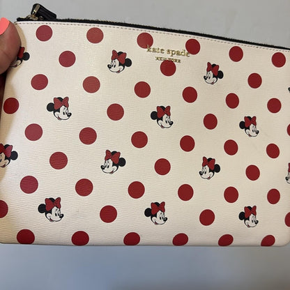 Kate Spade Disney Minnie Mouse Love My Dots Wristlet Pouch Clutch NWOT