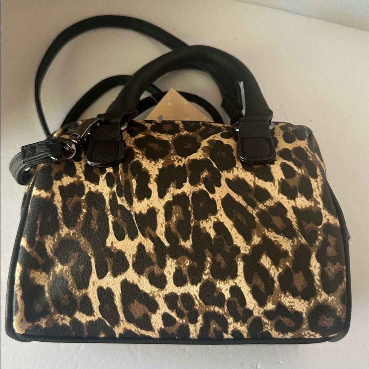 NWTRare Luv Betsey Johnson Leopard Print Mini Barrel Bag