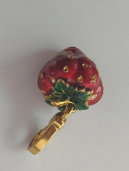 Vintage Juicy Couture Strawberry Charm 1 inch