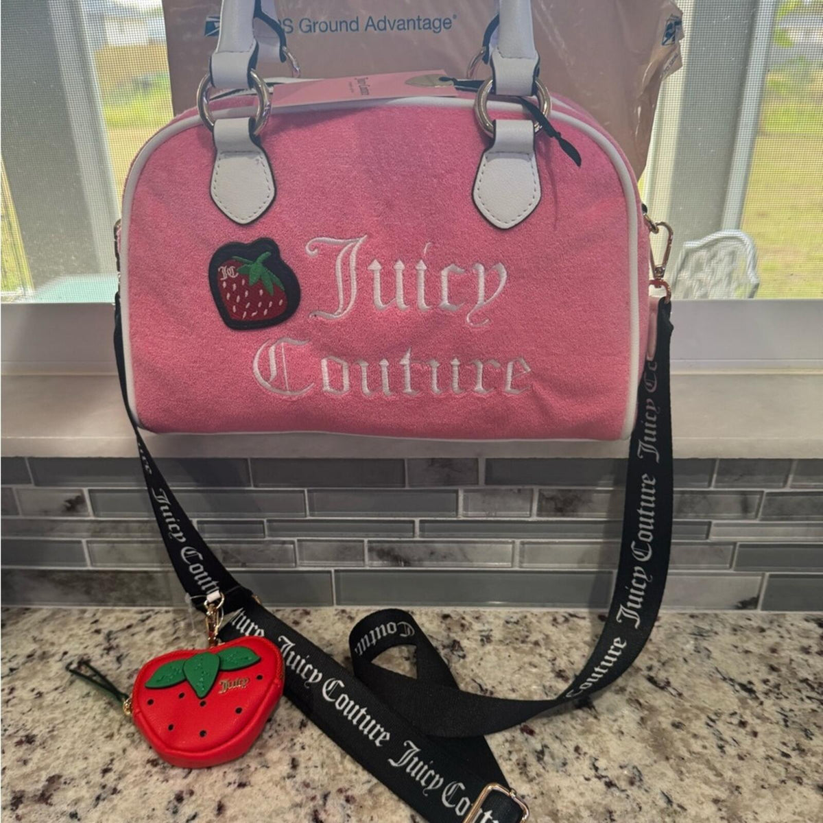 Exclusive Juicy Couture sweet and juicy 🍓🍓🍓bag w/ Strawberry Coin Purse
