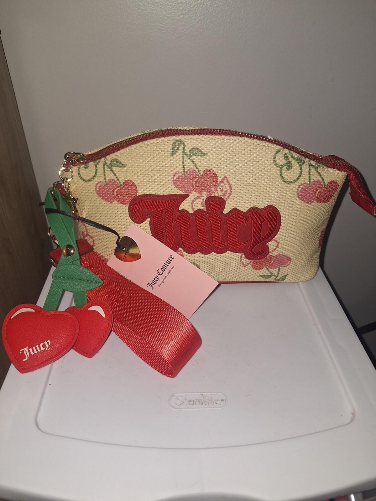 EXCLUSIVE Juicy Couture Cherry Barrel Satchel Crossbody NWT