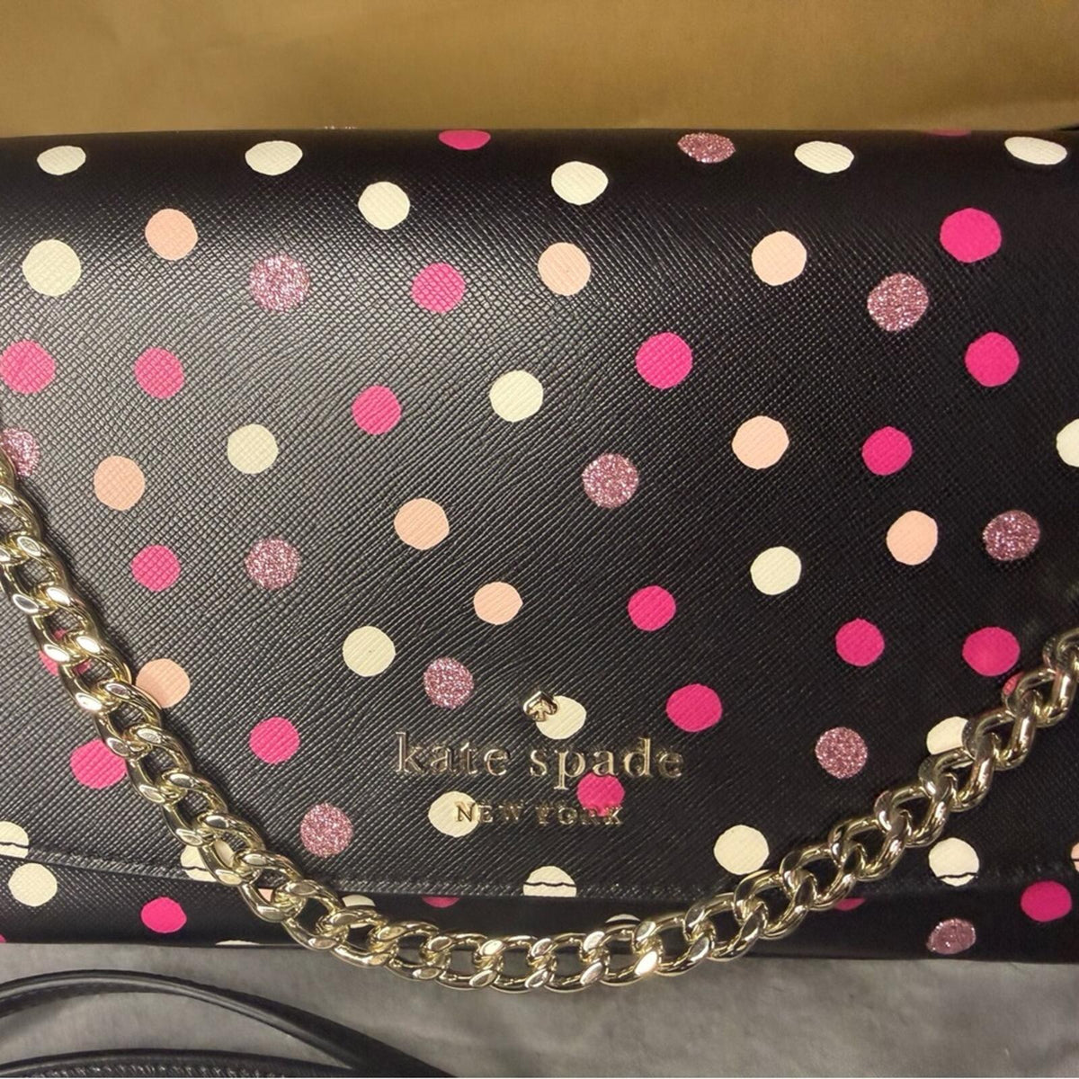 Kate Spade Laurel Way Jeweled Dots Greer Crossbody Bag & Card Case Set