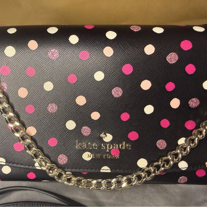 Kate Spade Laurel Way Jeweled Dots Greer Crossbody Bag & Card Case Set