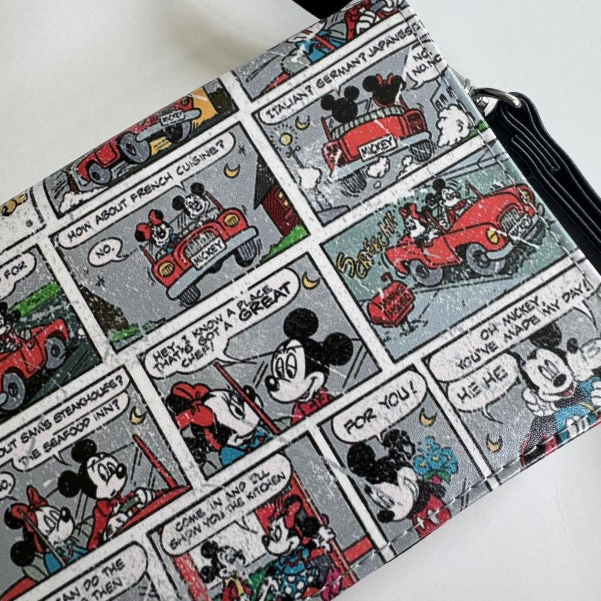 Disney Mickey Mouse Comic Strip Crossbody Bag with Adjustable Strap