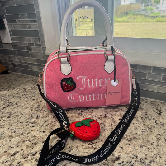 Exclusive Juicy Couture sweet and juicy 🍓🍓🍓bag w/ Strawberry Coin Purse