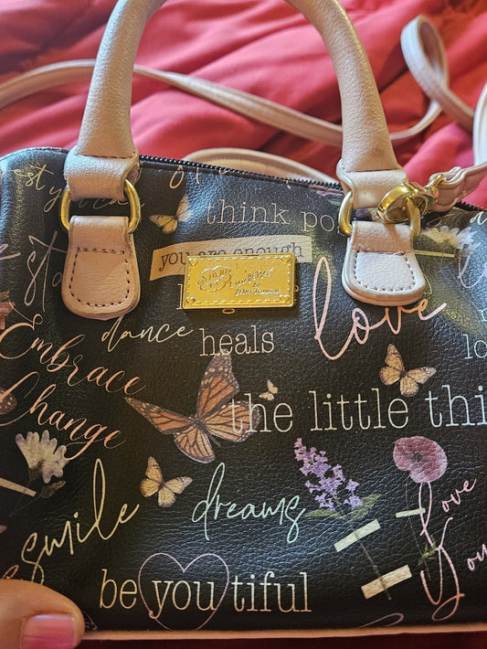 Luv Betsey by Betsey Johnson Butterfly Satchel w/ Crossbody Strap