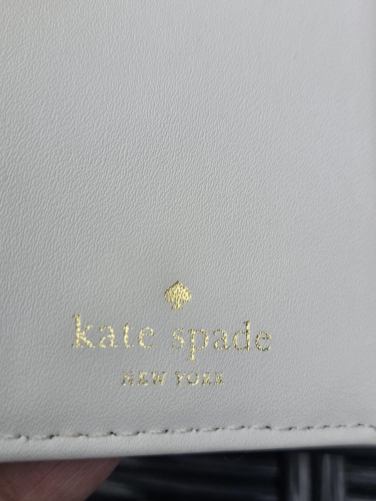 Kate Spade New York Grove Street Tellie Embossed Leather Wallet Black/Cement 067