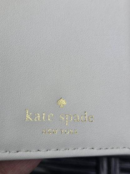 Kate Spade New York Grove Street Tellie Embossed Leather Wallet Black/Cement 067