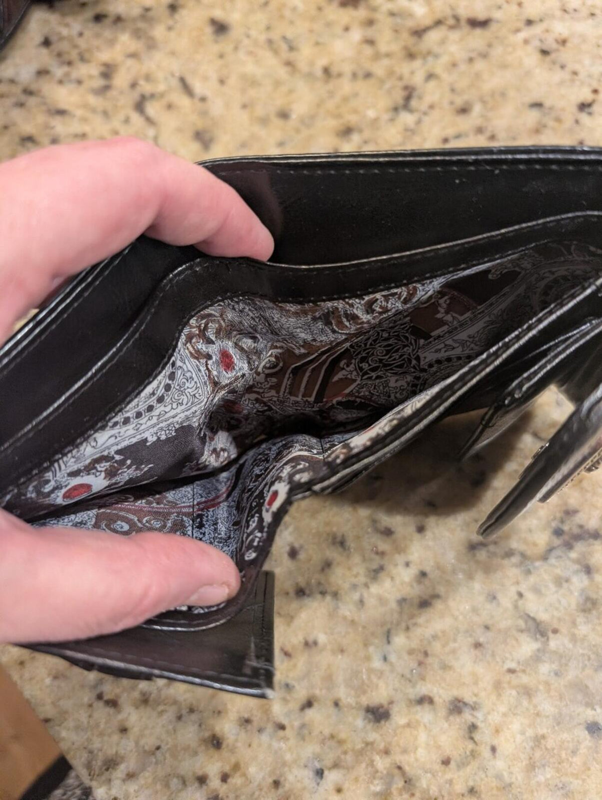 Brighton Black Leather Shoulder Bag with Matching Wallet