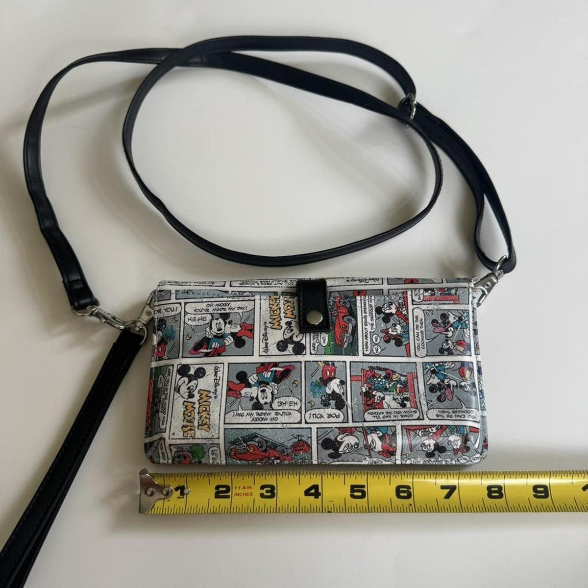 Disney Mickey Mouse Comic Strip Crossbody Bag with Adjustable Strap