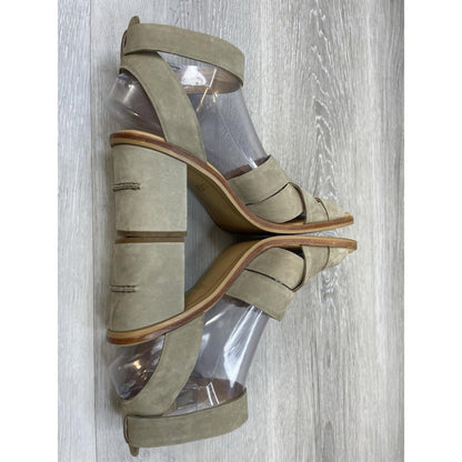 UGG Women's Tan Suede Block Heel Sandals - Boho Summer Style Size 8.5