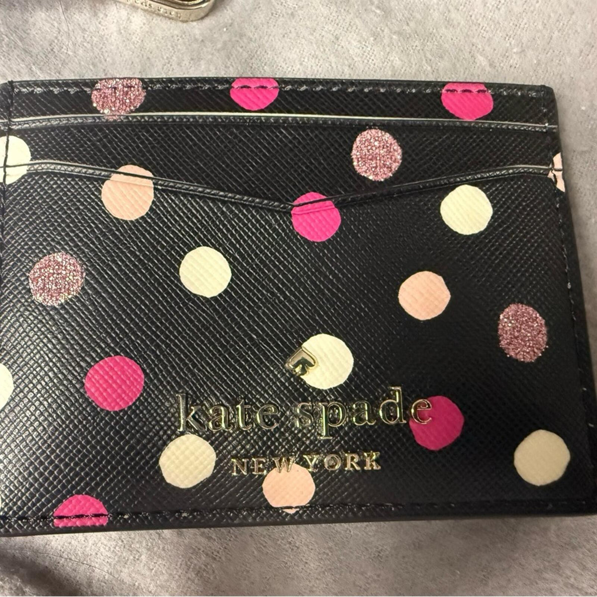 Kate Spade Laurel Way Jeweled Dots Greer Crossbody Bag & Card Case Set