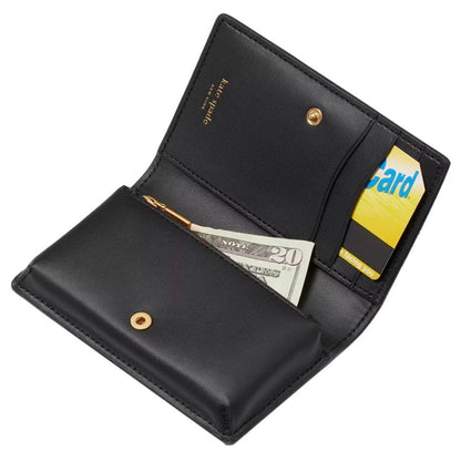 Kate Spade Laurel Way Mikas Pond Darla Black Mini Palm Bifold Wallet NWOT