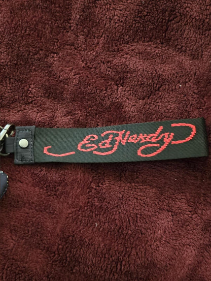 Ed Hardy Love Kills Slowly 3 PcSet, Coin Pouch, Card Holder & Wrist Strap. NWT