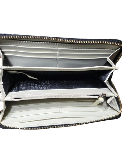 Kate Spade Grant Street Neda Floral Zip Around Continental Wallet Black White